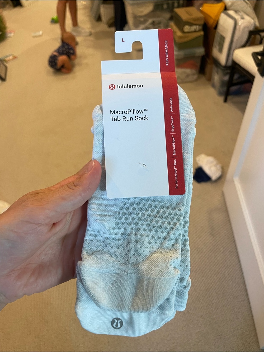 lululemon athletica MacroPillow™ Tab Run Sock — grey